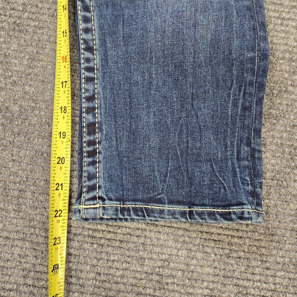 Vigoss Capri Womens 8 Blue Distressed Flap Pocket Stretch - Picture 9 of 9